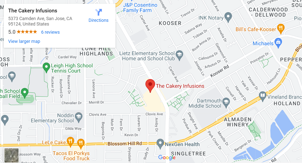 The Cakery Infusions office location
